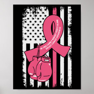 I denna familj kämpar ingen mot Ensam bröstcancer  Poster