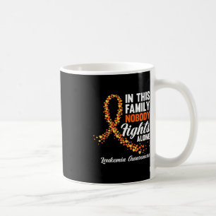 I denna familj kämpar ingen mot Ensam Leukemi Canc Kaffemugg