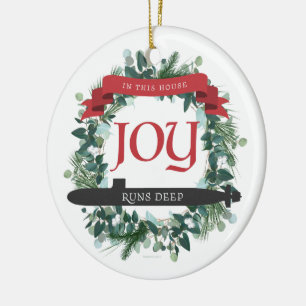 I denna kammare, Joy Springa Deep - Subsea Ornamet Julgransprydnad Keramik