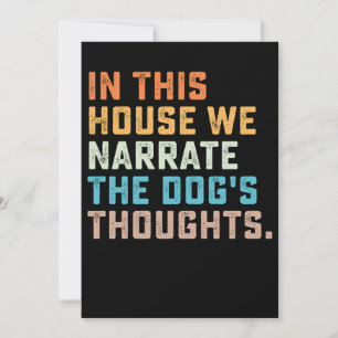 I denna kammare talar vi om Hund tankar Inbjudningar