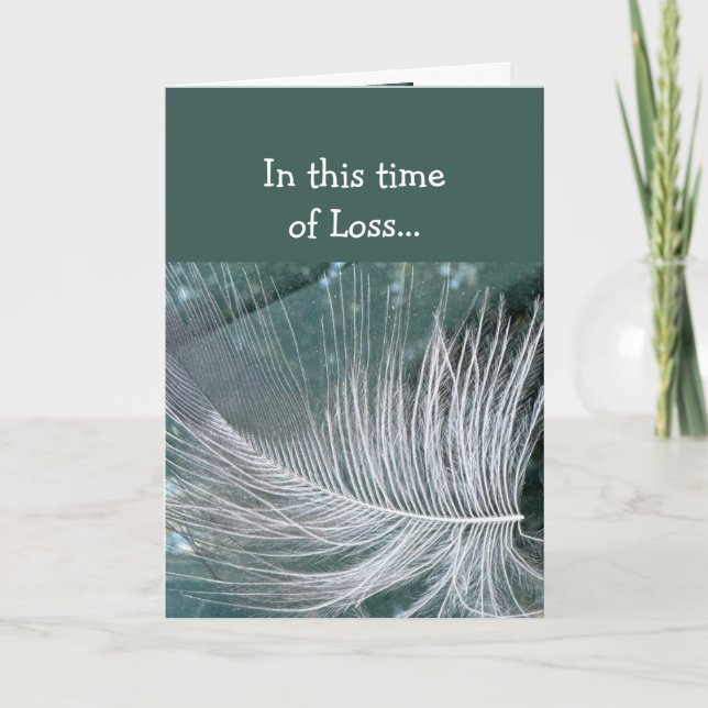 I denna tid av förlust, skriftens Guds frid Kort (Framsida)