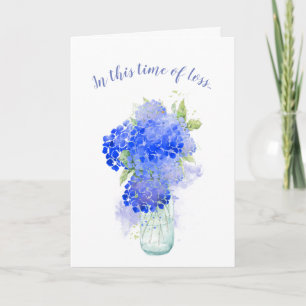 I denna tid av förlust, Skriftens tröst blomma Kort