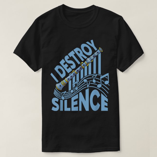 I Destroy Silence - Choir, Marching Band and Clari T Shirt (Design framsida)
