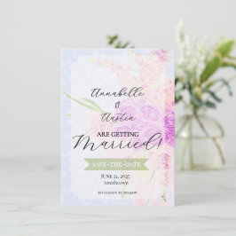 I det blå - Sött rosa genomskinligt båge Bouquet   Inbjudningar