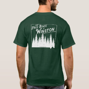 I det fritt påstå av Winston den tvåsidiga T Shirt