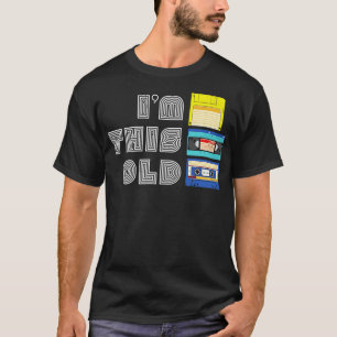 I det här gamla, underliga VHS-diskettkassettbande T Shirt