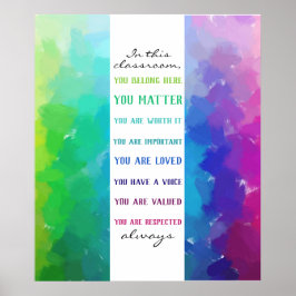 I det här klassrummet poster
