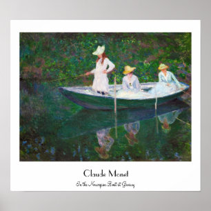 I det norska fartyget på Giverny Claude Monet Poster