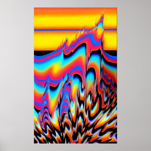 I det planerade Flash av syntetiska former - Ken G Poster