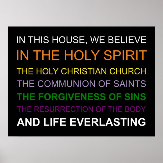 I detta hus tror vi poster (Framsidan)