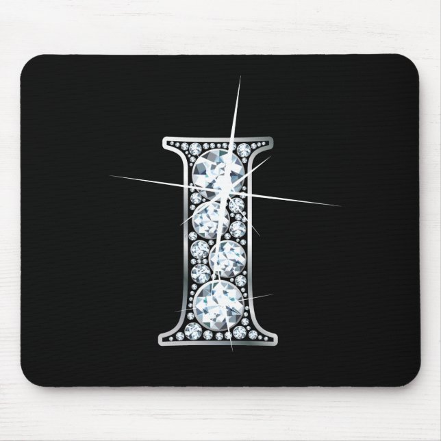 "I" Diamond Bling Mousepad Musmatta (Framsidan)