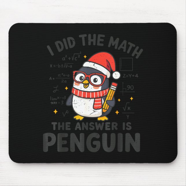 I Did The Math The Answer Is Penguin Christmas Mat Musmatta (Framsidan)