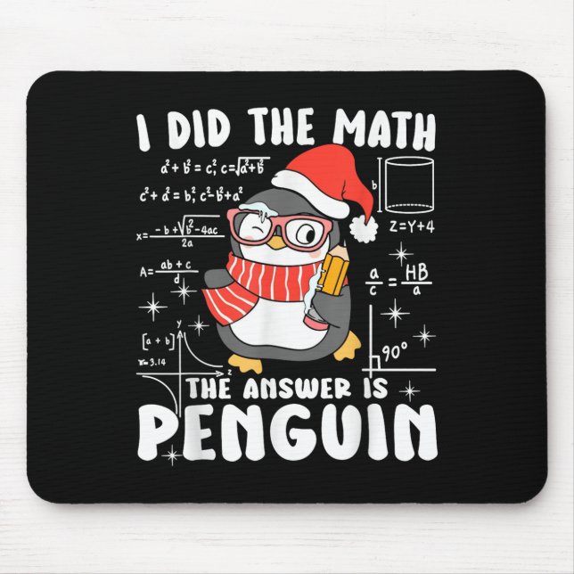 I Did The Math The Answer Is Penguin Christmas Mat Musmatta (Framsidan)