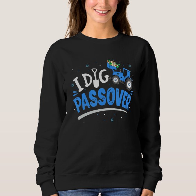I Dig Passover Pesach Matzah Tractor Jewish Toddle T Shirt (Framsida)