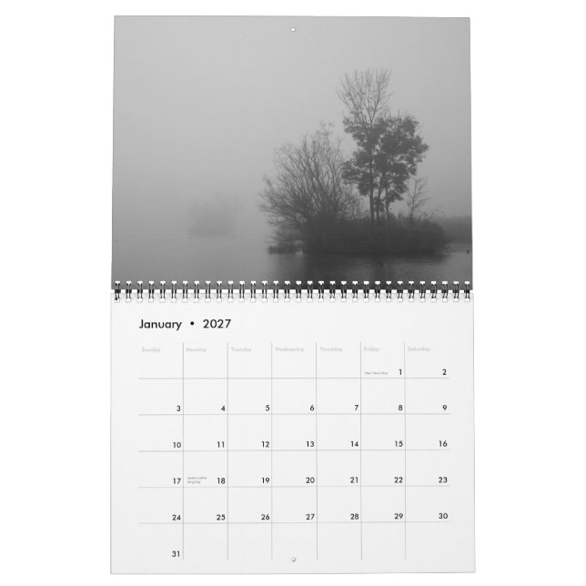 I dimman 2015 kalender (Jan 2027)