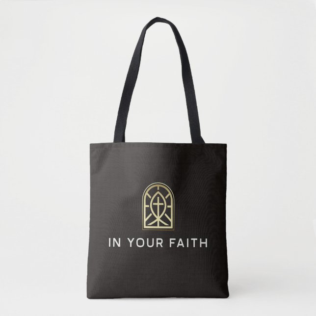 I din Faith Tote Bag Tygkasse (Framsida)