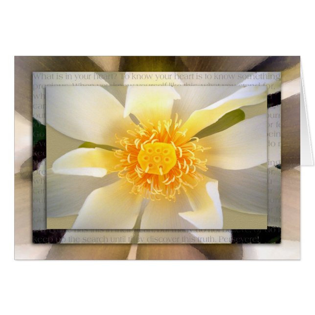 I din hjärta hälsningskort (Framsidan Horizontal)