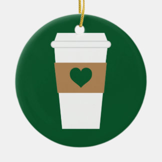 I Disponibel kaffe i Kärlek Kopp Julgransprydnad Keramik