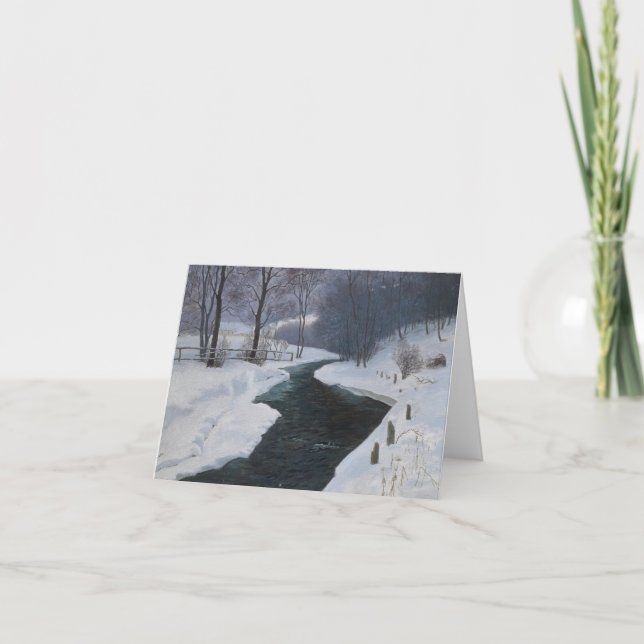 I djup vinter helgkort (Framsida)