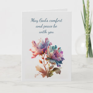 I djupaste sympati Hjälp i svårigheter Blommor Kort