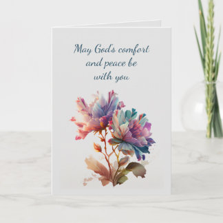 I djupaste sympati Hjälp i svårigheter Blommor Kort