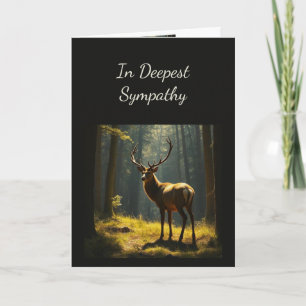 I djupaste sympati Hjort Skog Natur Kort