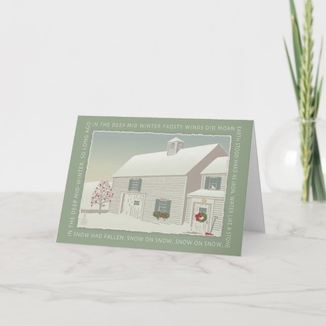 I djupgående Mid Winter Helgkort (Framsida)