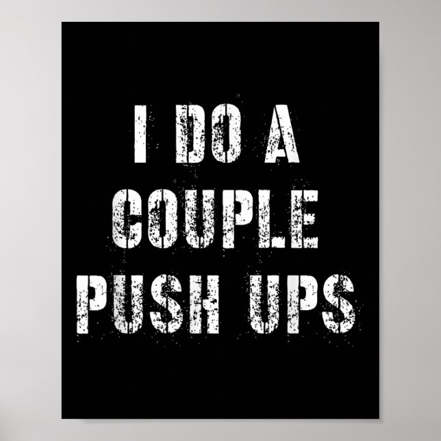 I Do A Couple Push Work Out Gift  Poster (Framsidan)