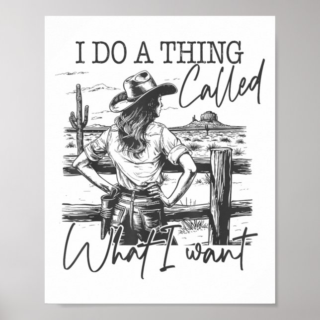 I Do A Thing Called What I Want  Poster (Framsidan)