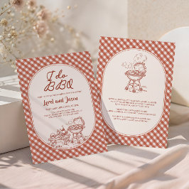 I Do BBQ Couple Shower Engagement Party Inbjudningar