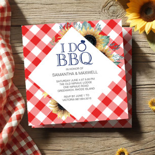 I Do BBQ-Förlovningsfest Inbjudningar