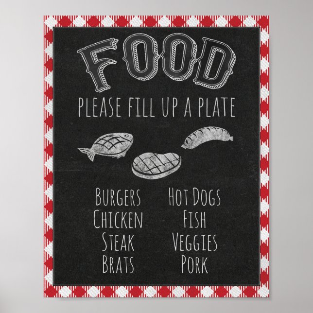 I Do BBQ Party Food Pub, Grill & BBQ Pub Sign Poster (Framsidan)