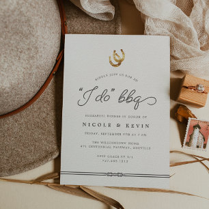"I Do BBQ" - "Rehearsal Dinner" eller "Welcome Par Inbjudningar