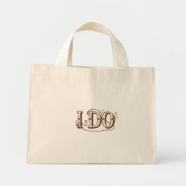 I Do Bride Tote Bag Mini Tygkasse