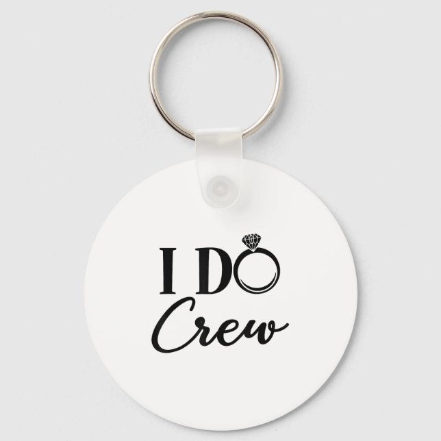 I Do Crew, Bachelorette Party, Matching, Group Bri Nyckelring (Framsida)