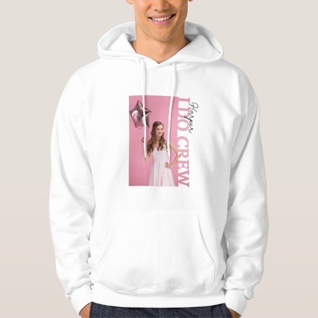 I Do Crew Bride Party Photo Hoodie | Personalised  (Framsida)