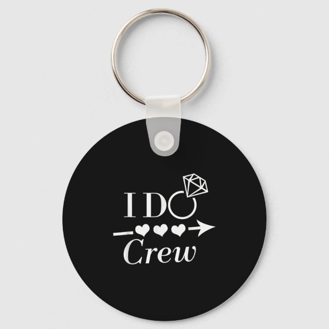 I Do Crew Möhipparty Bröllop Matchi Nyckelring (Framsida)