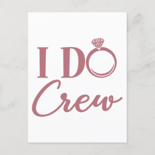 I Do Crew - Speningsfest Bröllop Vykort
