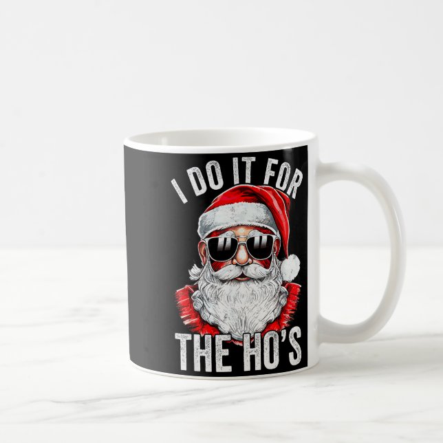 I Do It For The Santa Ugly Christmas Sweater  Kaffemugg (Höger)
