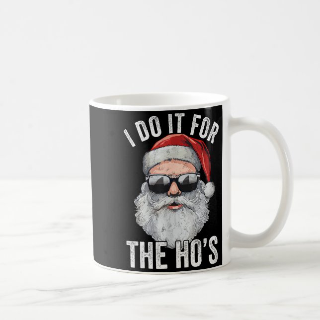 I Do It For The Santa Ugly Christmas Sweater  Kaffemugg (Höger)