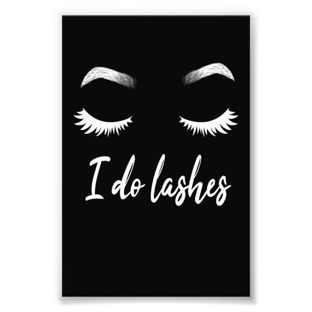 I Do Lashes Makeup Lashes Cosmetics Fototryck (Framsidan)