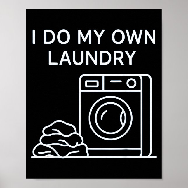 I Do My Own Laundry Minimal This Year Achievements Poster (Framsidan)
