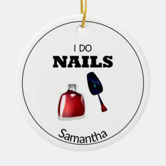 I Do Nagel (Nail Technician) Julgransprydnad Keramik