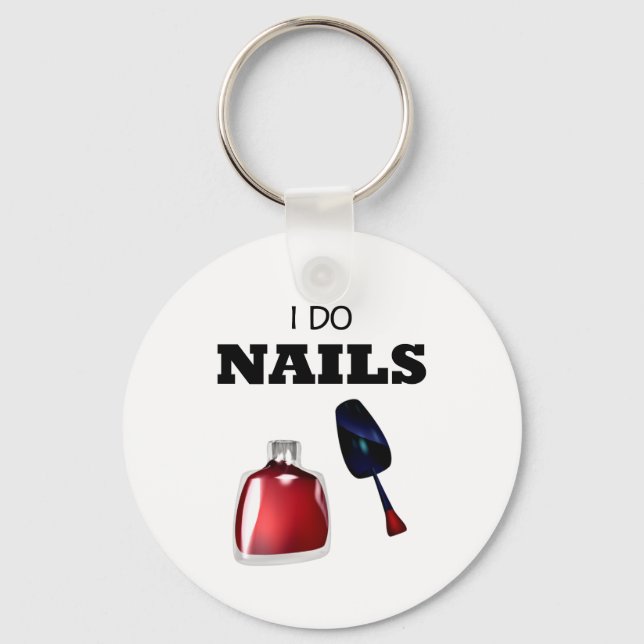 I Do Nagel (Nail Technician) Nyckelring (Framsida)