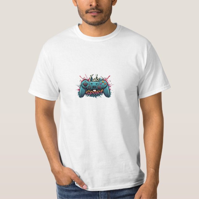 i do sport gamer t shirt (Framsida)