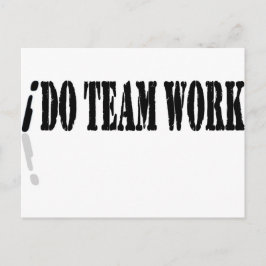 I Do Teamwork Vykort