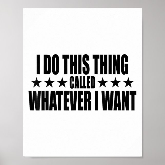 I Do This Thing Called Whatever I Want  Poster (Framsidan)