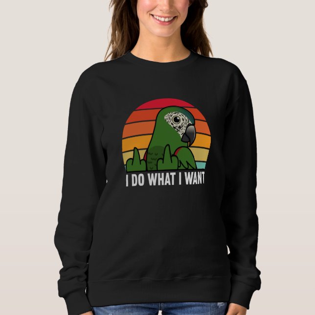 I Do What I Want Parrot I Hahns Macaw T Shirt (Framsida)