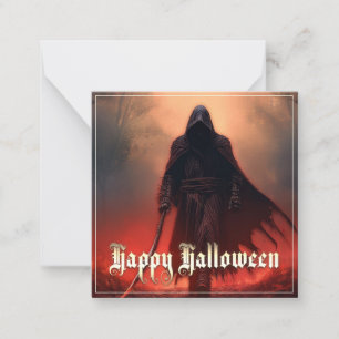 I Dödsängeln skugga - Halloween Anteckningskort