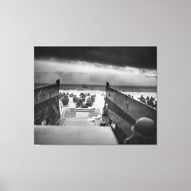 I dödsgästerna LCVP-Världskriget II Omaha Canvastryck (Framsida)